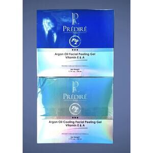 Predire Paris Lot of 2 Argan Oil Facial Peeling Gel Cooling Facial Peeling Gel